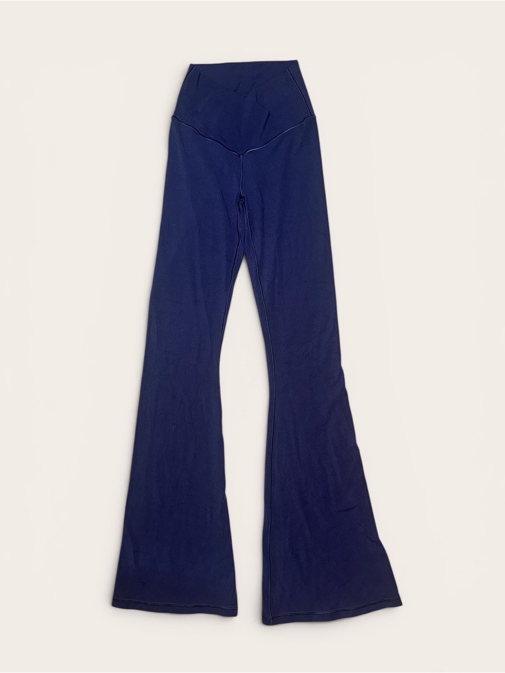 Aerie Navy Blue Offline Cross Waist Flared Leggings Size Small